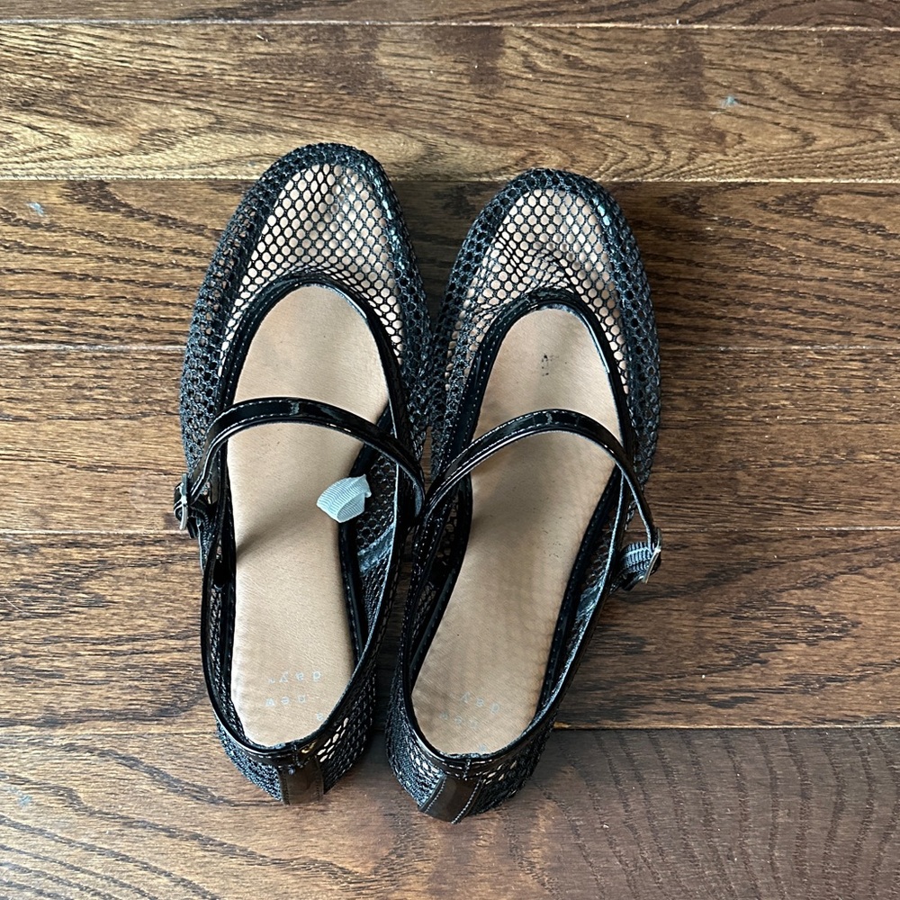 A New Day: Black Mesh Women's Shoes